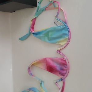 Plumeria Magnolia Unicorn Bikini top